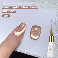 XEIJAYI Gel UV pour ongles effet œil de chat neutre et uni, flacon sceptre, à retirer par trempage, pour salon de beauté, 10ML, vernis à ongles gel œil de chat