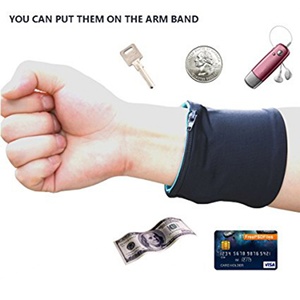 Bracelet de sport pour homme en coton 100% tendance avec fermeture éclair, tissu personnalisé adapté à l'entraînement en salle de sport - Product Image 6