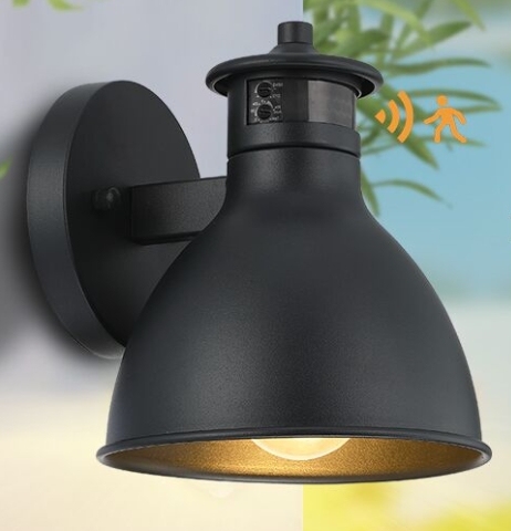 ETL Waterproof Dust to Dawn & Motion Sensor Outdoor Wall Mount Gooseneck Barn Light with Photocell,Wet Rated,ETL Certified