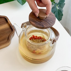 Anti-haşlanma yalıtımlı cam su ısıtıcısı ısıya dayanıklı içme Kung Fu çay bardağı <span class=keywords><strong>Set</strong></span> töreni fincan küçük çay bardağı kahve su ısıtıcısı seti - Product Image 4