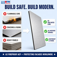 Revestimiento de Pared de Alumetal Recubierto con PVDF ACP ACM Fachada Interior Exterior Paneles Compuestos de Aluminio Alucobond