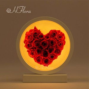 Lampada Hflora a Forma di Rosa Preservata Full <span class=keywords><strong>Moon</strong></span>, Luminosità Regolabile con Controllo Touch, Tre Tonalità di Luce Calda e Fredda per Bambini, Donne e Ragazze - Product Image 6