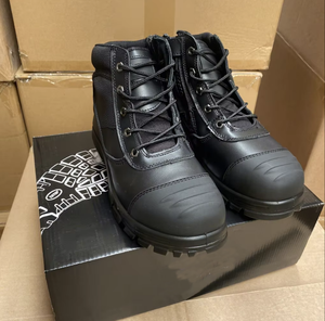 SFB66 724 Tactical <b>Hiking</b> <b>Boots</b> Men Waterproof Leather Outdoor Work <b>Boot</b> Brown High Top Durability All Seasons Wear - Product Image 4