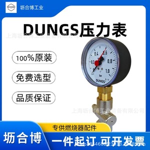 Dungs Analog Pressure <b>Gauge</b> 0 1 Bar With Push Button Valve For Gas Systems - Product Image 2