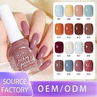 Vernis à ongles en gros, vernis à ongles à base d'eau, séchage rapide, peel-off, couleur naturelle, effet brillant, vernis à ongles éclatant