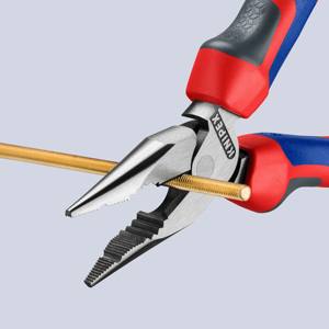 KNIPEX 08 22 145 SB Alicates combinados con punta de aguja y mangos ergonómicos, negros 145 mm - Product Image 2