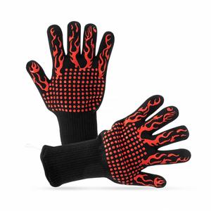Gants de barbecue en fibre d'aramide personnalisables avec logo, résistants à la chaleur extrême 932F, pour la cuisson et le grillades (Guantes De Barbacoa, Grillhandschuhe) - Product Image 4