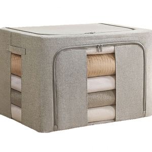 Large Capacity Foldable Sustainable Multifunction Oxford Cloth Classic Customizable Storage Organizer Wardrobe Clothes <b>Boxes</b> - Product Image 6