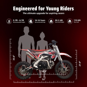 <span class=keywords><strong>Moto</strong></span> tout-terrain 110 cm³ à démarrage électrique et manivelle, 2 roues, entrepôt américain - Product Image 5