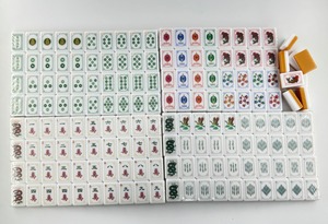 Juego de Mahjong Americano de Lujo Moderno, 160 Piezas, 36 mm, Fichas Acrílicas Grabadas de 4 Capas con Diseño de <span class=keywords><strong>Paloma</strong></span> Floral Azul - Product Image 6