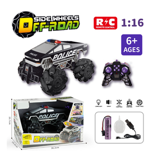ラッキートイズ<span class=keywords><strong>RC</strong></span>パトカーリモコンオフロードカー10CHドリフト車用おもちゃスプレー機能付き - Product Image 3