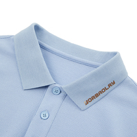 Polo en coton pour homme, vente chaude 2026, couleur personnalisée bleu et blanc, broderie et impression sur polo