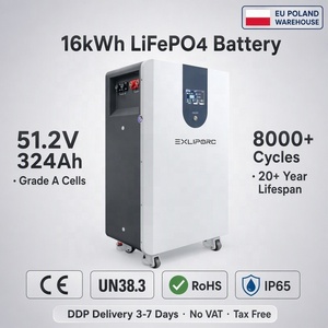 Batterie LiFePO4 16 kWh 51,2 V 324 Ah Entrepôt UE Pologne Certifiée CE Fournisseur EPC Vente en Gros Installateur Solaire - Product Image 1