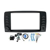 Meihua Cadre de tableau de bord de voiture portable de 9 pouces pour Mercedes Benz DVD MP3 Écran partagé Stéréo Radio Fascia Kit Android avec faisceau