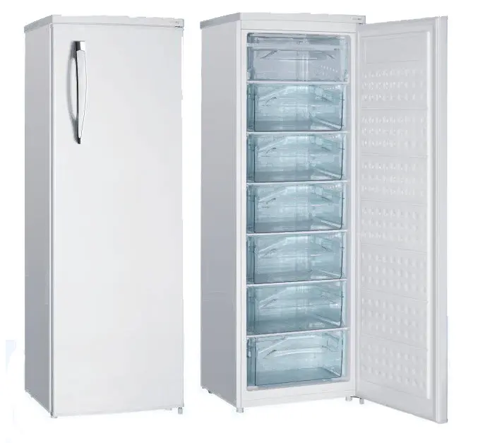 Refrigeradores verticales de una puerta para el hogar, congeladores, 110/220V, 200L