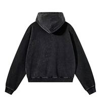 Sweat-shirts à capuche vierges en gros, faible MOQ, broderie personnalisée, effet délavé vintage, coupe oversize, style streetwear