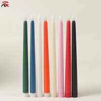 Bougie LED à flamme 3D avec télécommande colorée, piles en vrac, bougies longues, décoration de Noël, de mariage et de fête à domicile