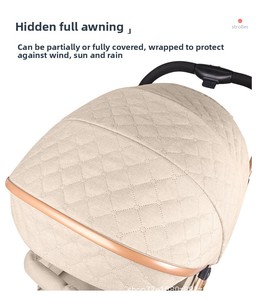 Poussette bébé multifonctionnelle, pliable à un bouton, légère, en métal, avec fonction balancelle, pour enfants de 0 à 6 ans - Product Image 6