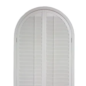 White Arch Window high quality PVC Aisen Plantation Shutter