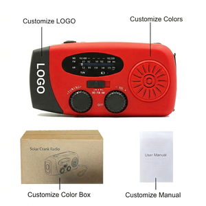 Vente directe d'usine <span class=keywords><strong>Radio</strong></span> solaire d'urgence à manivelle de haute qualité Banque d'alimentation pour téléphone Générateur Randonnée en plein air Équipement de survie - Product Image 4