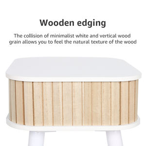 أريكة غرفة نوم طبيعية قابلة للإزالة بلون مخصص-سرير خشبي بجانب السرير - Product Image 3