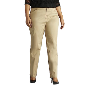 Nouvelle Collection Printemps – Pantalon Vintage Taille Haute Jambe Droite avec Fermeture Éclair et Bas Relevé – Pantalon Femme Printemps-Été Taille Haute - Product Image 1