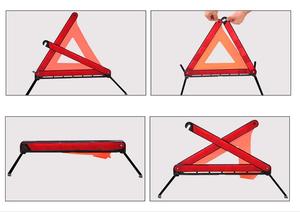 Señal de Tráfico Triangular Plegable de Fábrica, Reflectante, con Cuatro Patas de Soporte - Product Image 5