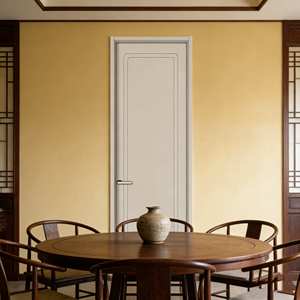 Porta da Bagno di Lusso in Legno di Betulla, <span class=keywords><strong>Porte</strong></span> Interne Ignifughe Premium in Legno, Stile Camera, <span class=keywords><strong>Porte</strong></span> in Legno <span class=keywords><strong>Grigio</strong></span> - Product Image 5