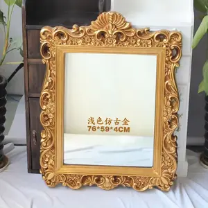 Best Verkopende Klassieke Stijl Gouden Spiegelframe Wanddecoratie Voor Hotel Familiedecoratie