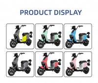Vélo électrique intelligent de haute qualité avec batterie 350W 48V 12AH, moteur sans balais, double siège, frein à tambour, écran LED