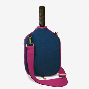 Housse de <span class=keywords><strong>raquette</strong></span> de pickleball personnalisée avec logo, en néoprène durable, avec bandoulière pour le transport - Product Image 2