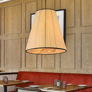 Lustre LED rond de style japonais pour salle à manger, restaurants chinois modernes et stands de restauration - Product Image 2