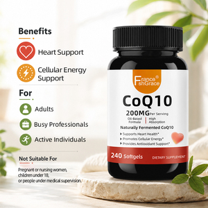 Etiqueta Personalizada Coq 10, Extractos de Plantas, Suplemento Dietético, Apoyo a la Función Cardíaca Saludable, Coq 240 Cápsulas Blandas para Hombres y Mujeres - Product Image 3