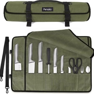 Bolsa de Almacenamiento Portátil para Utensilios de Cocina, Bolsa Enrollable para Cuchillos de Chef, para Picnic, Almacenamiento Práctico de Cuchillos (Muestra Gratis) - Product Image 3