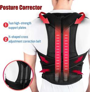 <span class=keywords><strong>Ceinture</strong></span> de correction de <span class=keywords><strong>posture</strong></span> dorsale respirante et réglable pour hommes, soulagement de la douleur - Product Image 4