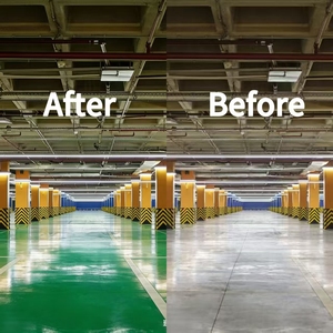 <span class=keywords><strong>Peinture</strong></span> époxy pour sols en sable blanc, sans COV, écologique, facile d'entretien, personnalisable, pour garage, parking, centre commercial - Product Image 2