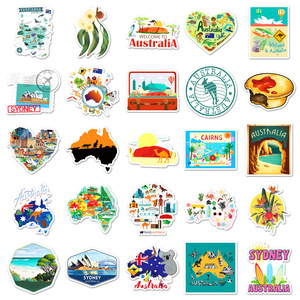 50 Uds Australia paisaje viaje Graffiti pegatinas para maleta equipaje bolsa decoración canguro Sydney regalo pegatina - Product Image 4