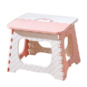 Portable Foldable <b>Plastic</b> <b>Stool</b> Square Minimalist Design For Indoor Outdoor Use Adult Garden Chair With Handle - Product Image 3