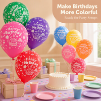 Ballons en latex personnalisés de 12 pouces avec logo imprimé sur un côté, 1 couleur, pour anniversaire, mariage, Saint-Valentin, vente en gros