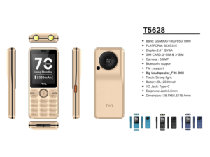 Téléphone portable 2G à double carte SIM 2,8 pouces 2026 avec lampe torche, jeux, photos, radio FM, fonction internet et grande autonomie - Product Image 3