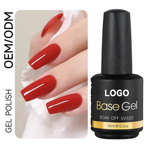 Base de Goma UV de Alta Calidad OEM, Sin HEMA, Sin Amarilleo, Sin Limpieza, Acabado Brillante Diamante, Muestra Gratuita, Esmalte en Gel Base - Product Image 1