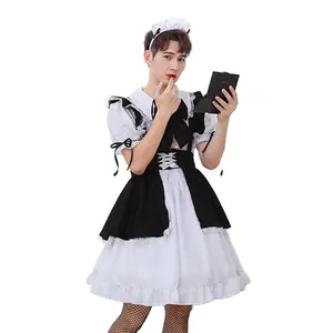 Chất Lượng Cao Pháp Anime Maid Tạp Dề Ăn Mặc Đồng Phục Lolita Ưa Thích Ăn Mặc Người Đàn Ông Sexy Mèo Maid Trang Phục Cosplay Cho Halloween Hoặc Đảng