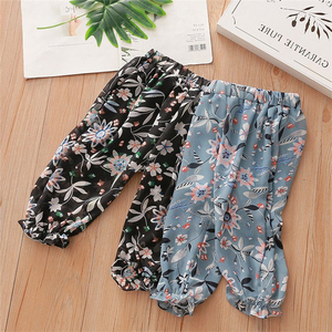 Fabricant chinois de vêtements pour bébés, vente en gros de vêtements pour enfants de créateurs, pantalons harem en tricot lavé pour filles, taille plus, été - Product Image 5