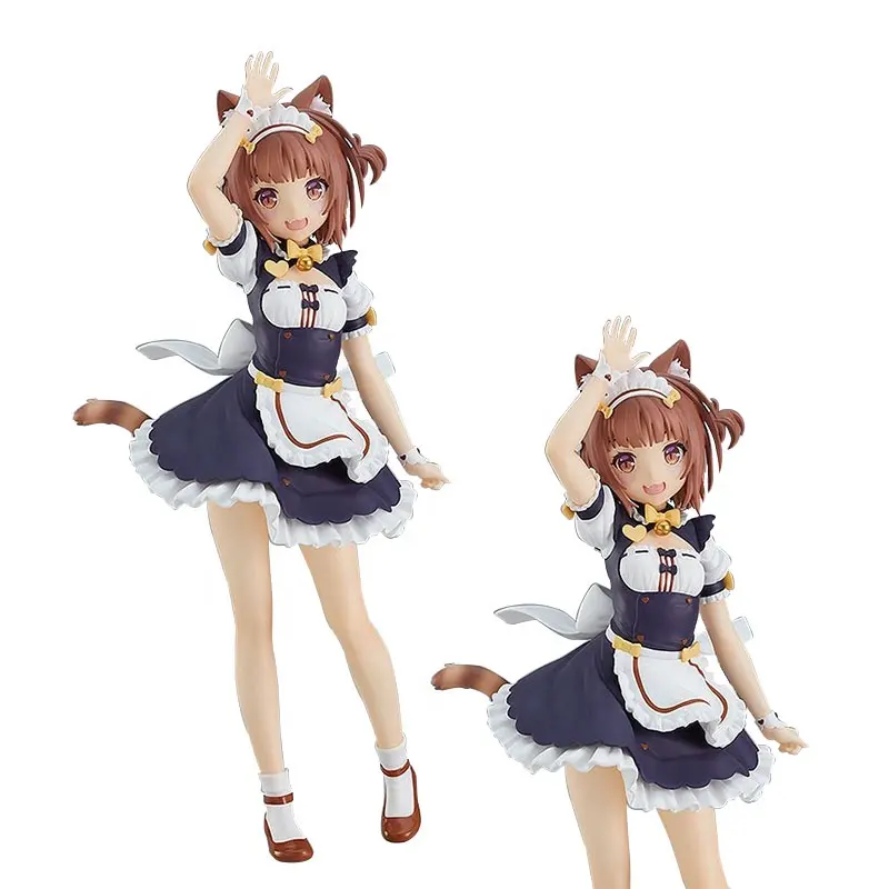 18CM Anime gioco figura ragazza carina Catgirl paradiso cameriera rossa modello bambole regalo raccogli ornamenti in scatola PVC