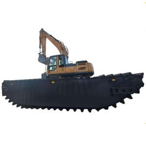 Excavadora de plataforma flotante XE160SL de 86 kW y 21.2T para excavación en terrenos blandos y tareas de restauración de bordes de lagos - Product Image 4