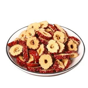高品質のナツメの日付中国の乾燥赤ナツメクルミの実は種子を取り除きます凍結乾燥ナツメスライス茶