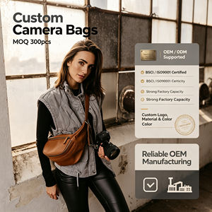 Sac bandoulière et sac de poitrine en cuir PU personnalisé pour l'extérieur, résistant à l'eau, étui portable pour appareil photo, pour la photographie <span class=keywords><strong>Onestep</strong></span> - Product Image 3