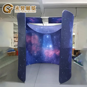 2024 360 LED Photo Booth bao vây nhanh chóng vận chuyển Đảng Backdrop tường 360 Booth bao vây Backdrop cho chương trình với đèn - Product Image 5