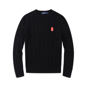 <span class=keywords><strong>Maglione</strong></span> da <span class=keywords><strong>Uomo</strong></span> Casual in Lana e Cotone con Collo a Girocollo, Lavorazione a Trecce, Personalizzabile, Stile <span class=keywords><strong>Polo</strong></span> RL - Product Image 6