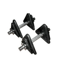 TF-T3027-F 20Kgs 44lb Set Haltères combinés en acier noir Haltères de haute qualité pour des entraînements efficaces